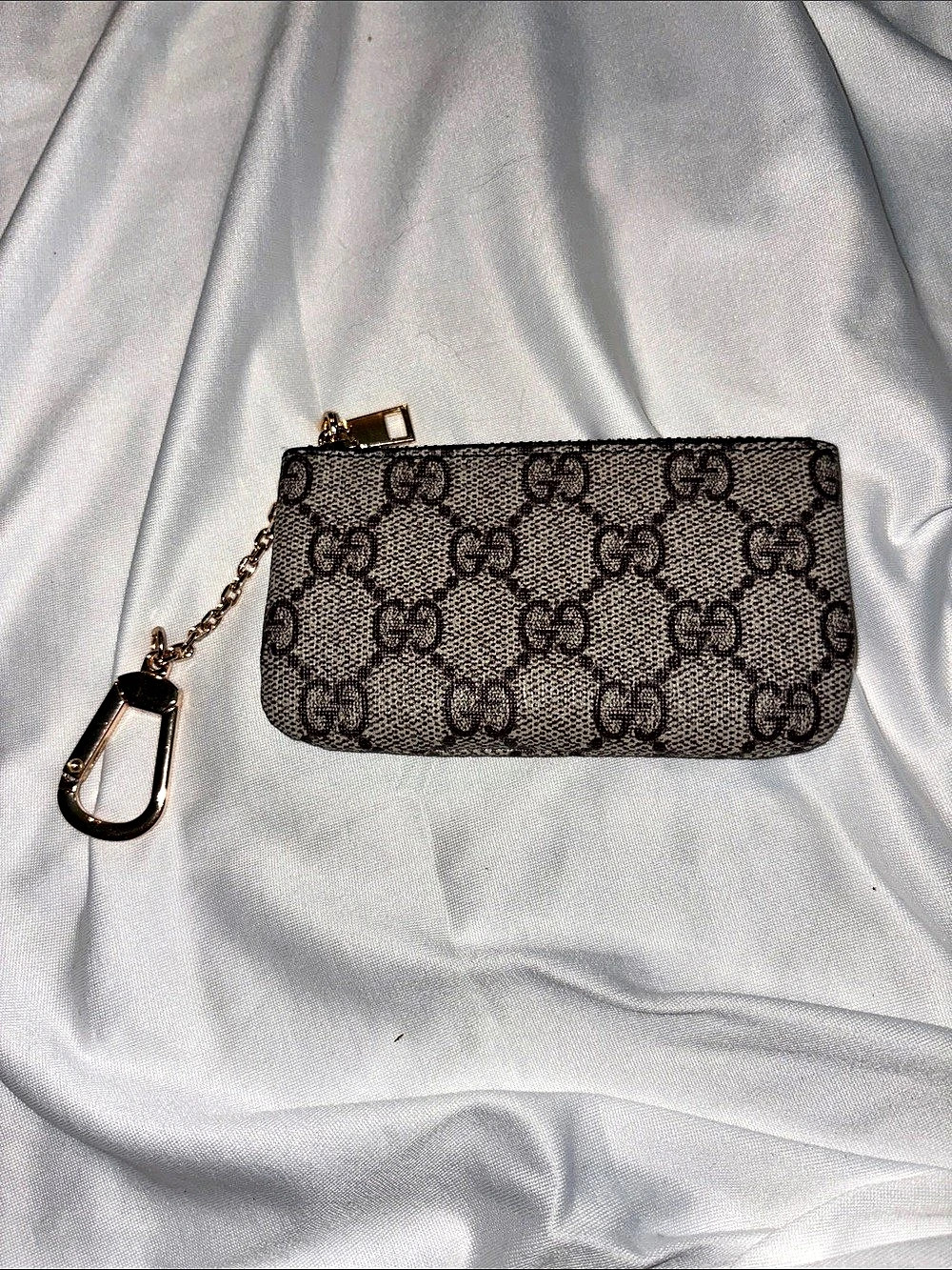 Inspired Key Pouch Coin Case Brown - Picture 2 of 4